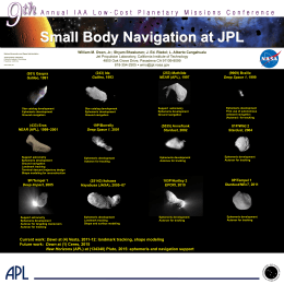 Small Body Navigation at JPL - California Institute of Technology