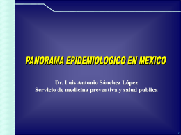 Panorama Epidemiológico en México
