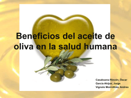 Beneficios en la salud del aceite de oliva
