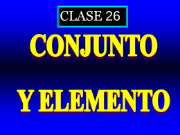 Clase 26: Conjunto y elemento