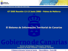 La Información Territorial en Canarias