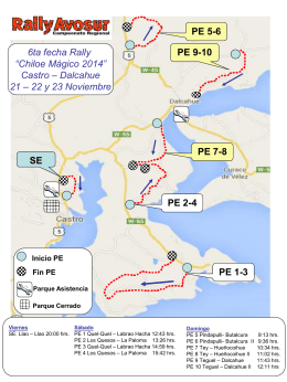 Mapa Rally Chiloé Mágico 2014 - Inicio | Diario Digital Puerto Montt