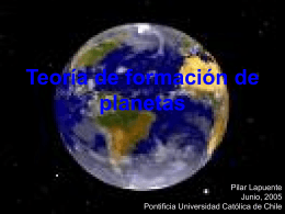 Teoría de formación de planetas - Pontificia Universidad Católica de