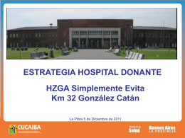 Estrategia Hospital Donantes, HZGA Simplemente Evita