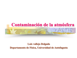 Contaminación Atmosférica - Universidad de Antofagasta