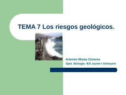 4. Riesgos geológicos relacionados con los procesos externos