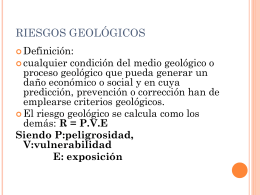 RIESGOS GEOLOGICOS
