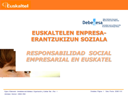 Responsabilidad Social empresarial de Euskaltel