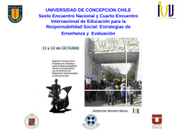 La responsabilidad social - Universidad de Concepción