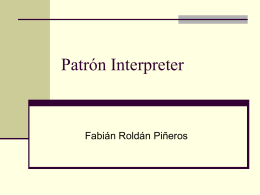 Patrón Interpreter