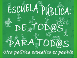 Recortes educativos en Andalucía: Presentación