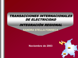 Transacciones Internacionales de Electricidad - TIE