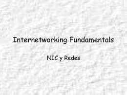 NIC y Redes - Profesor Cesar Guisado