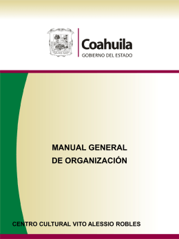 Manual de Organización Finanzas