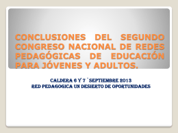 Conclusiones .Congreso 2013 (1)