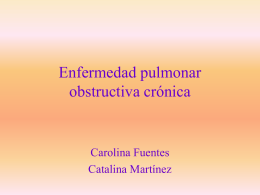 Enf. pulmonar obstructiva crónica