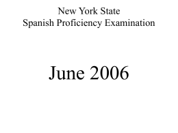 2006 proficiency test - Newark Central School