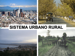 sistema urbano rural