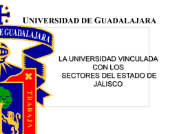 Presentación al Gobernador - Universidad de Guadalajara