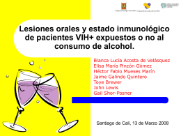 Alcohol, VIH y lesiones orales