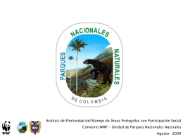 Presentación AEMAPPS - Parques Nacionales de Colombia