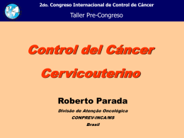 Apresentação do PowerPoint - Instituto Nacional de Câncer