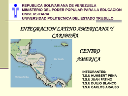 Centroamérica. Costa Rica, El Salvador, Guatemala, Honduras