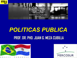Proceso de Formación de Políticas Publicas
