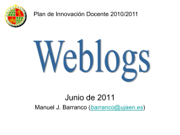 Weblogs - Servicio de Blogs