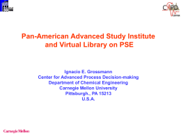 PanAmerican Advanced Study Institute and Virtual Libraries on PSE