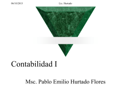 Contabilidad I - Prof. Pablo Emilio Hurtado