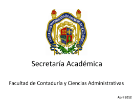 Secretaría Académica - Facultad de Contaduría y Ciencias