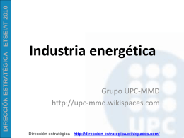 Dirección Estrategica Strategic Management - UPC-MMD