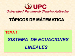 S.E.L - Universidad Peruana de Ciencias Aplicadas