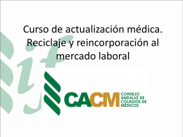 Diapositiva 1 - Colégio Medico de Sevilla