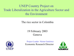 Trade Liberalization and the Environment: A Country