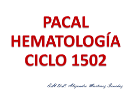 PACAL HEMATOLOGÍA CICLO 1409