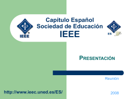 Capítulo Español Sociedad de Educación IEEE