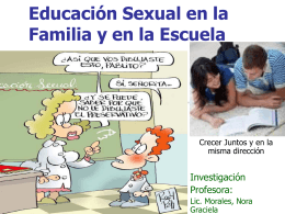 Educación Sexual en la Familia y en la Escuela