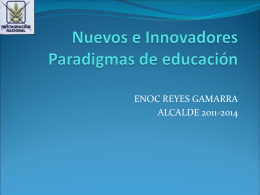 Nuevas e Innovadoras de Paradigmas de educación