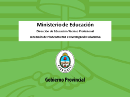 Redes Sectoriales - Dirección de Educación Técnico Profesional