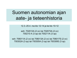 Suomen autonomian ajan aate- ja tieteenhistoria