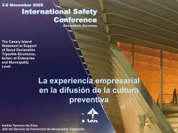 Aena - ILO Safety Conference 2009
