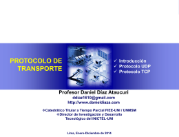 Protocolo de Transporte UDP y TCP