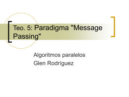 Teo. 5: Paradigma "Message Passing"