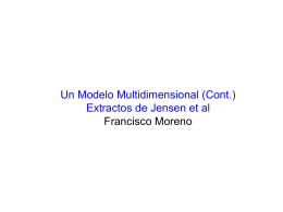 Un Modelo Multidimensional (Cont.) Extractos de Jensen et al