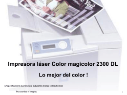 Impresora Láser Color 2300 DL Calidad de Impresión
