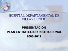 plan estrategico institucional 2008-2012