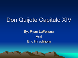 Don Quijote Capitulo XIV