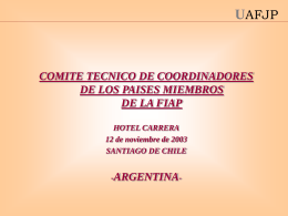 Argentina - V Reunión - (FIAP) Federación Internacional de